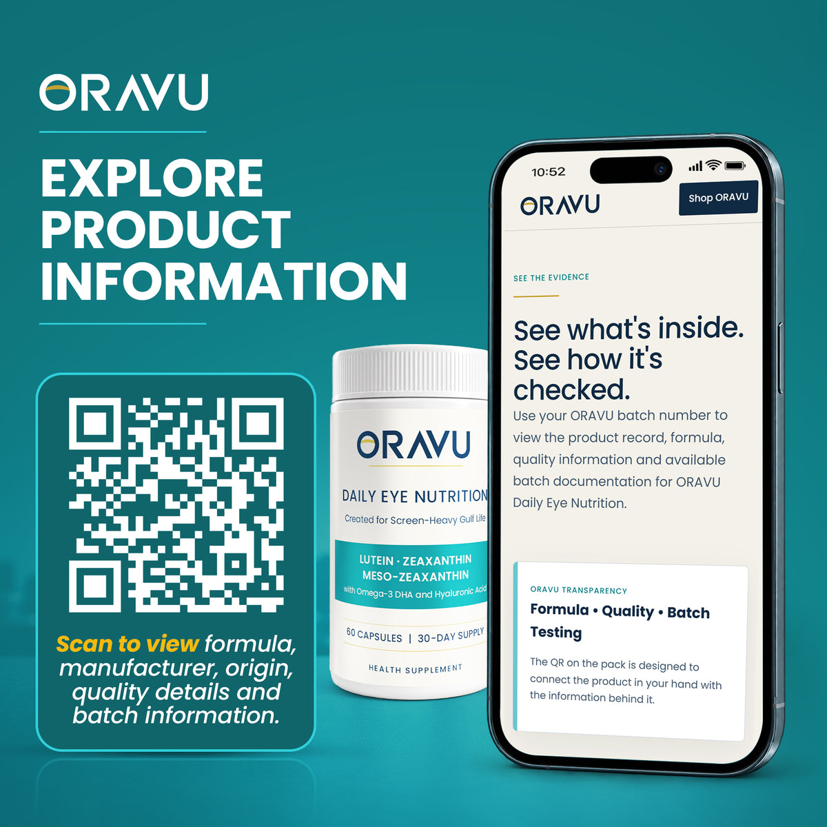 ORAVU Daily Eye Nutrition